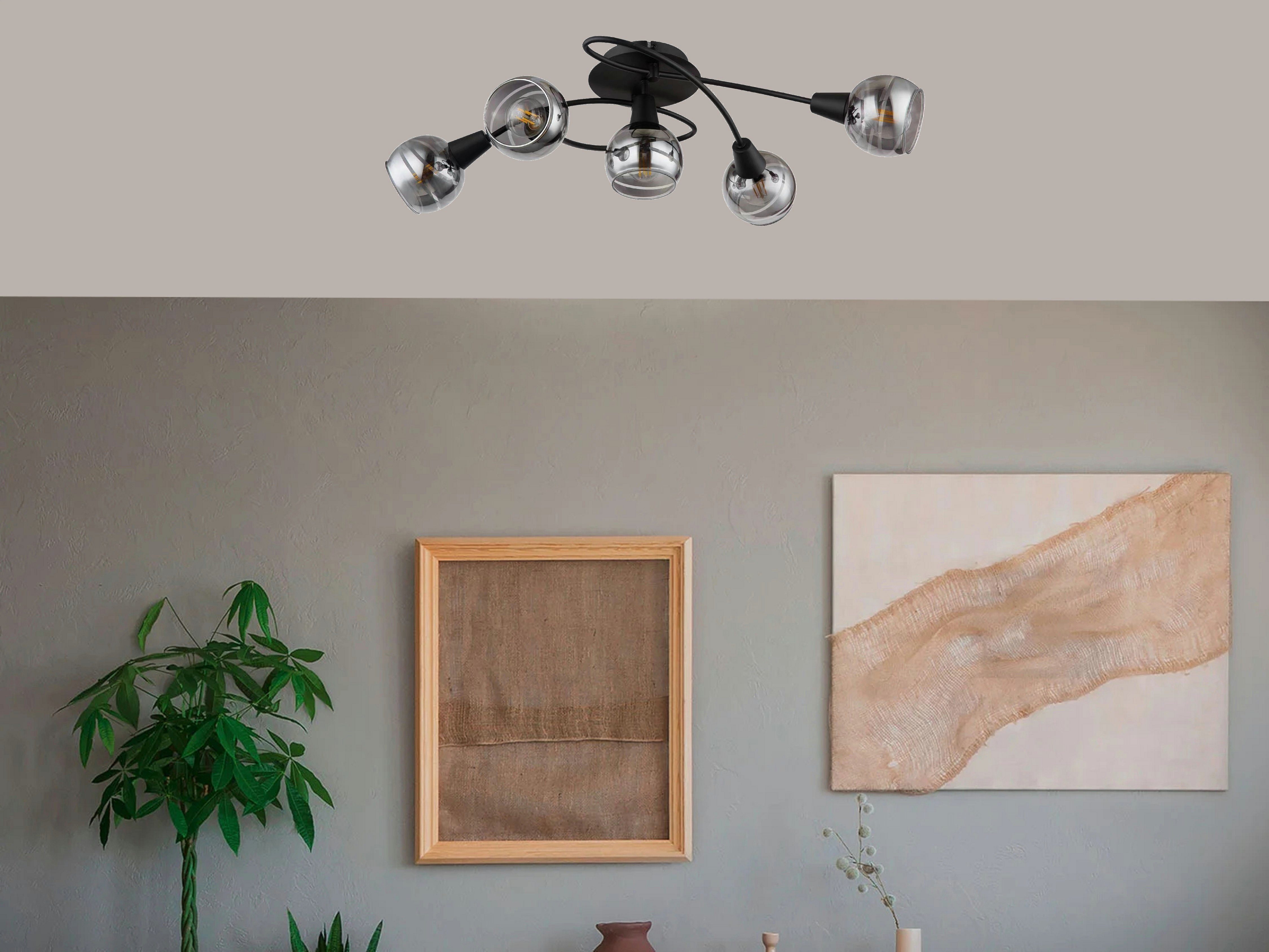 TRANGO LED Deckenleuchte, Dimmfunktion, 5-flammig LED günstig online kaufen