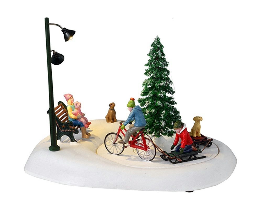 LeMax Winterlandschaft Lemax Familienausflug im Schnee / Family Outing 34087