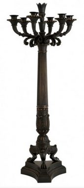 Casa Padrino Kerzenständer Massier Luxus Kerzenständer Antikstil Bronze 79 x 30 cm - Kerzenhalter