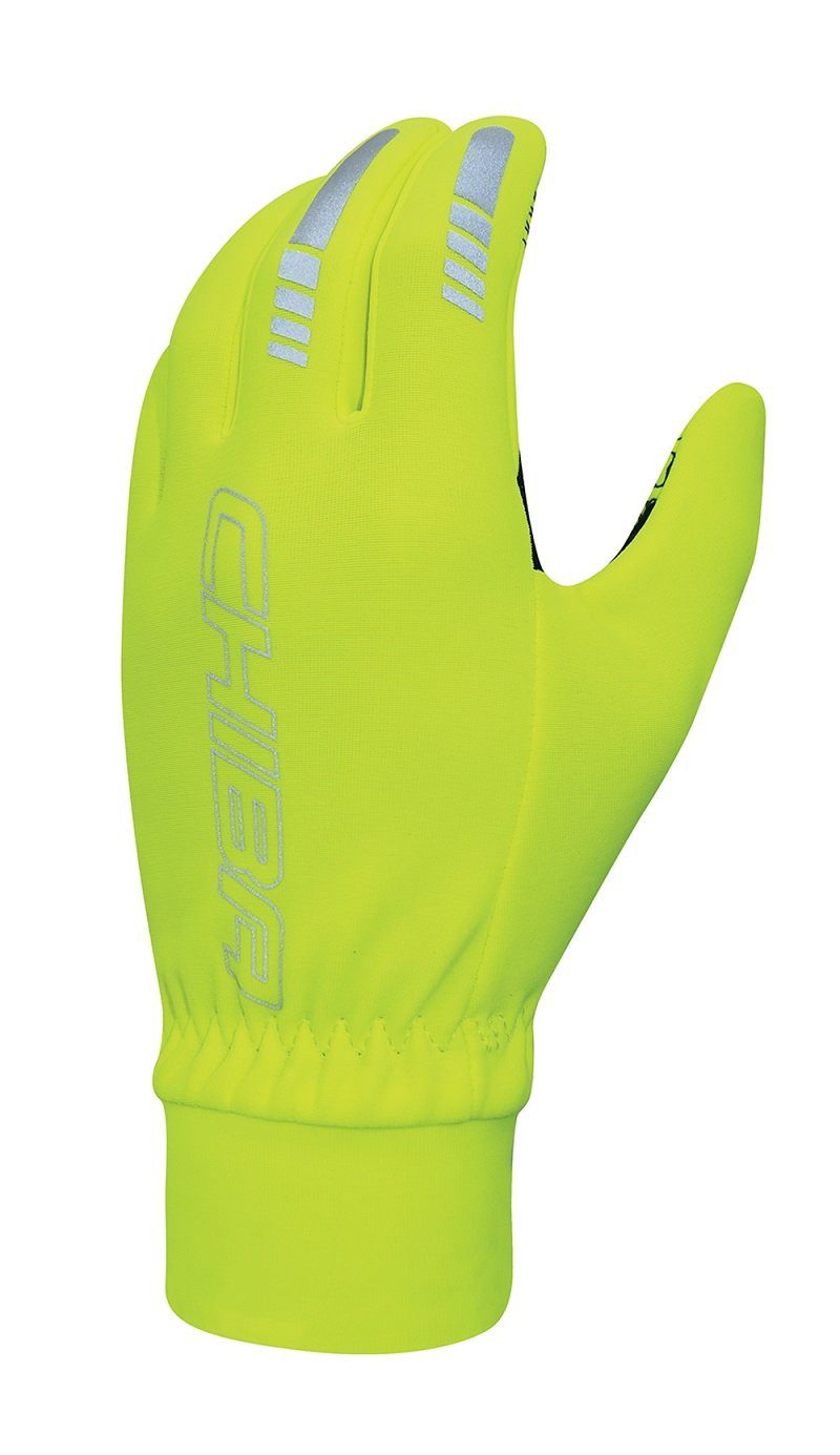 Fahrradhandschuhe Thermofleece neongelb - 1 Paar