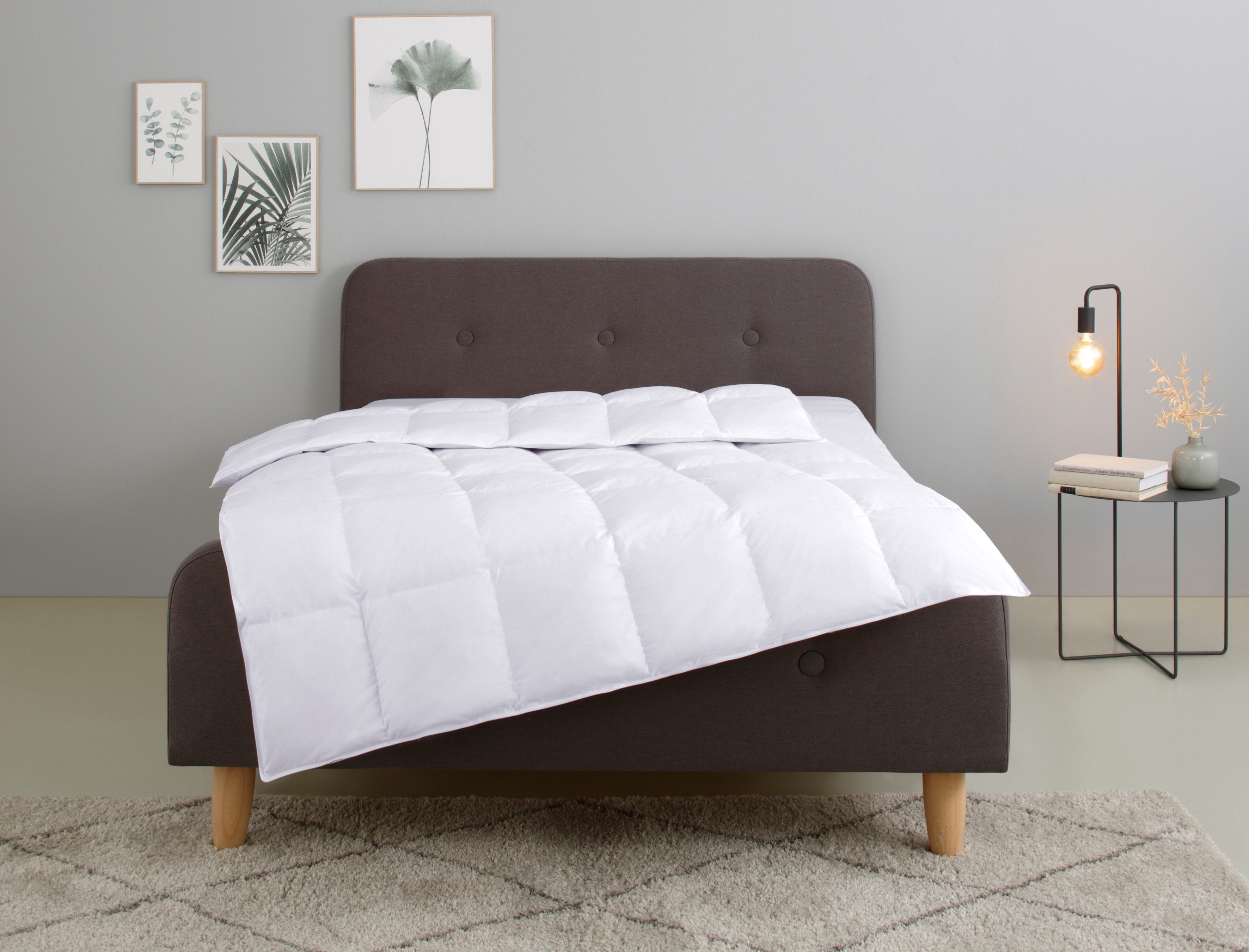 OTTO home Federbettdecke Irah Bettdecke 135x200 cm, 155x220 cm und 200x200 cm, Füllung: 50% Daunen & 50% Federn, Bezug: 100% Baumwolle, Bettdecken, Frühling, Sommer, Herbst und Winter, Decke mit DOWNPASS