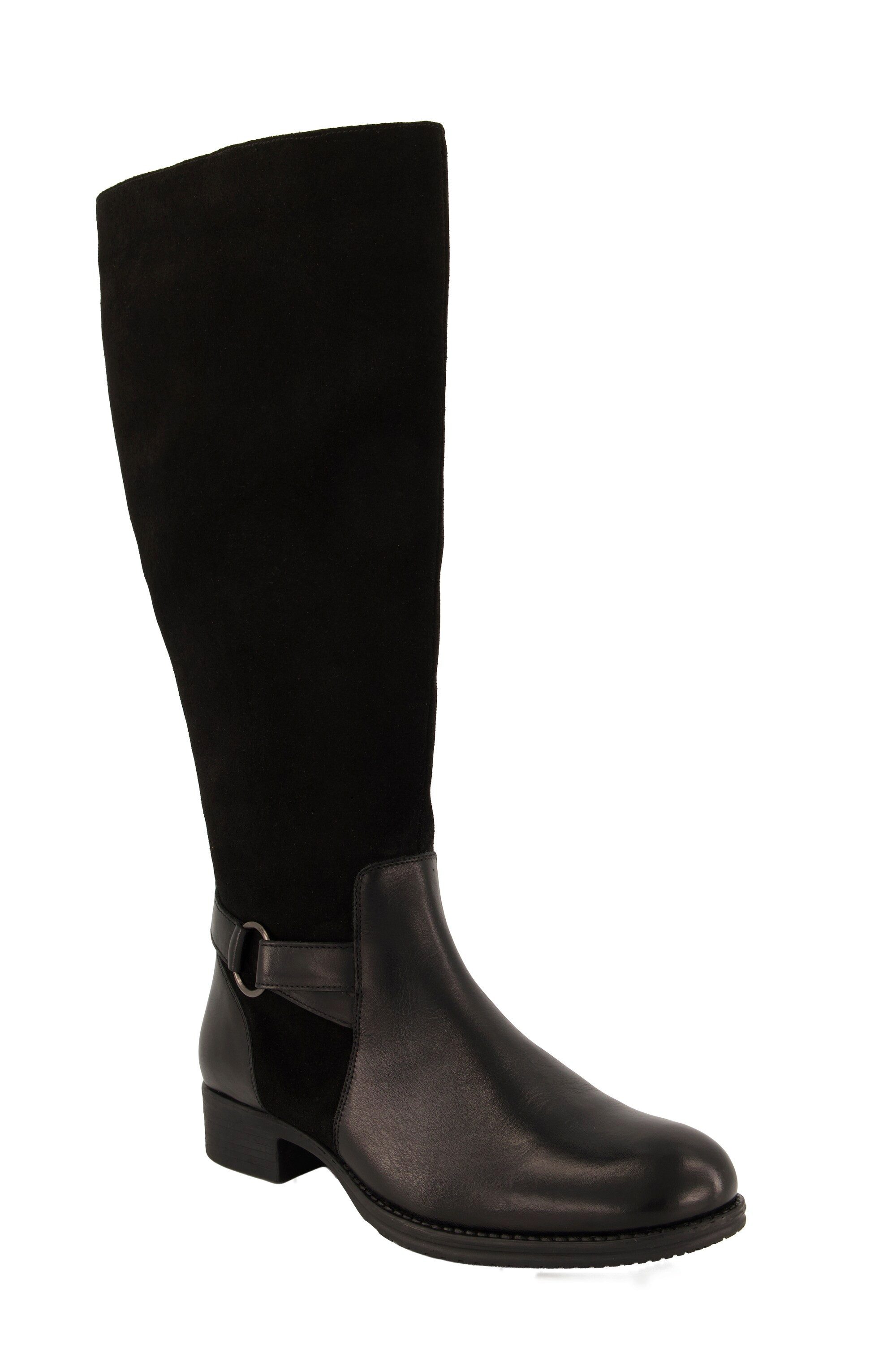 Ulla Popken Lederstiefel XL-Schaft Ledermix Weite günstig online kaufen