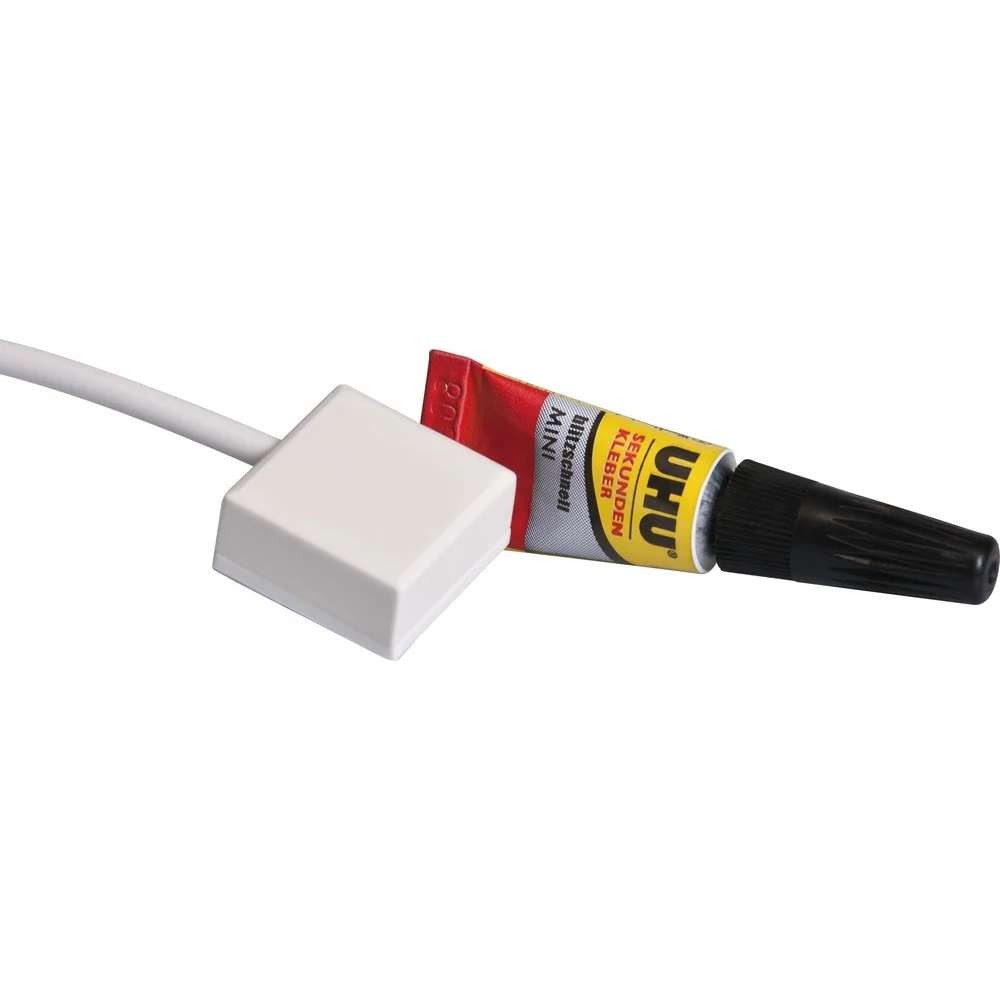 ABUS ABUS Potentialfreier Glasbruchmelder mit Kleber (wei) Glasbruchmelder