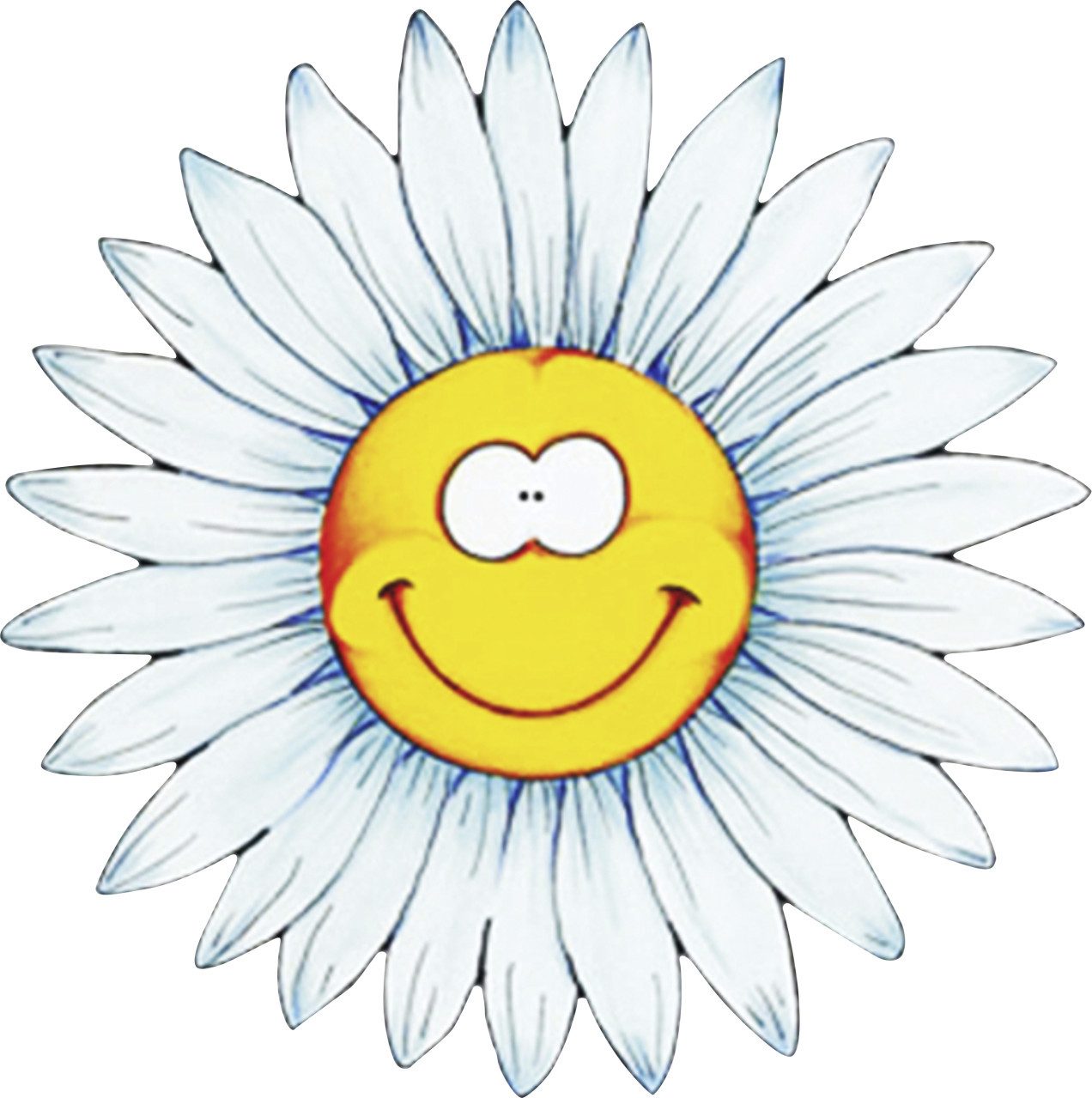 Aufkleber Hermann Schütz Aufkleber Blumengesicht