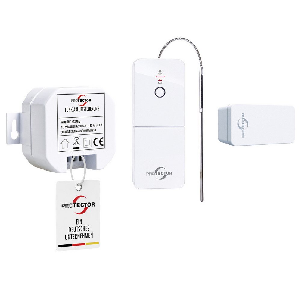 m-e Abluft-Set m-e modern-electronics Funk-Abluftsteuerung ASK 6030 Weiß