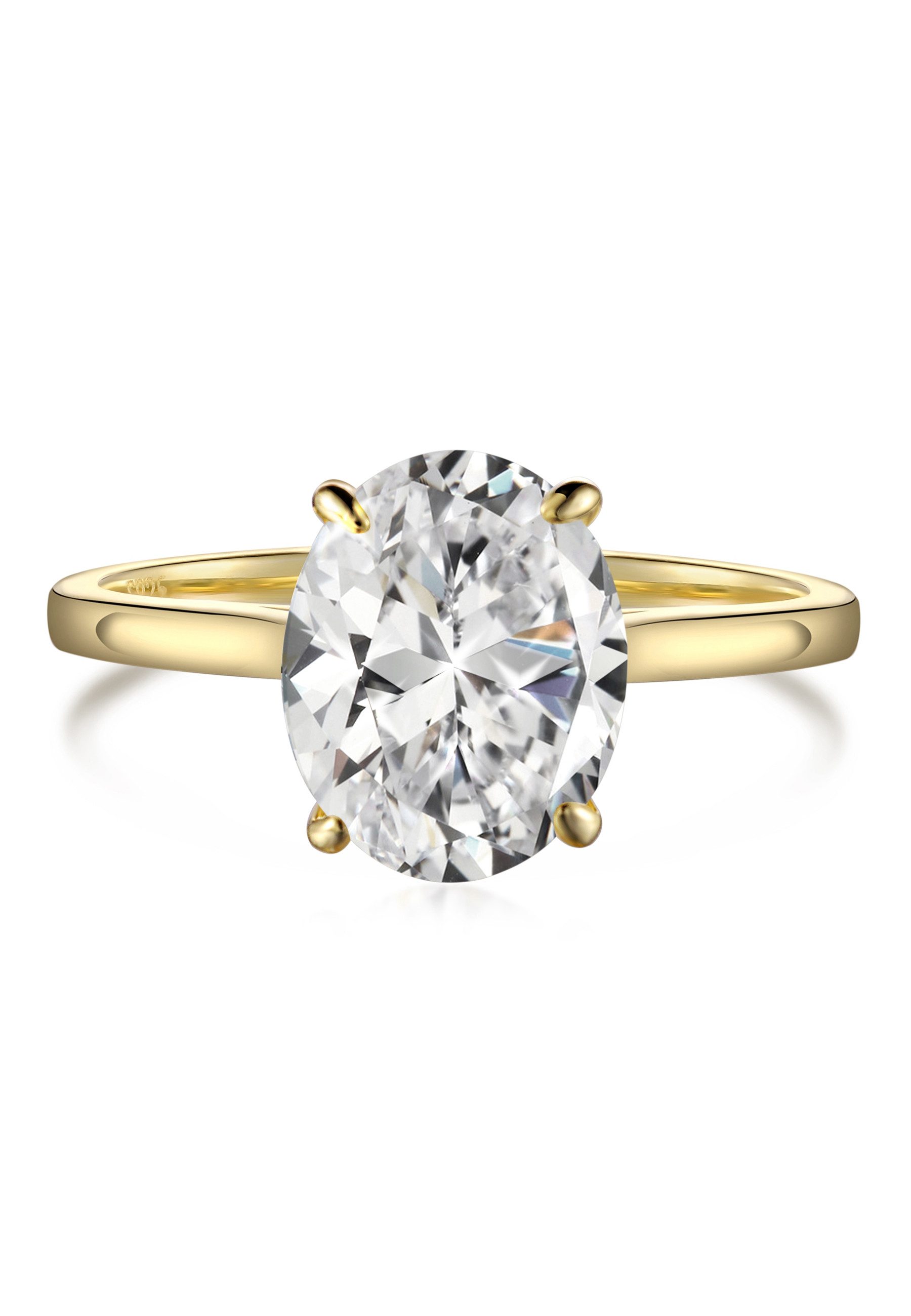 BRELLATO Solitärring Damen Cocktailring Großer Zirconia günstig online kaufen