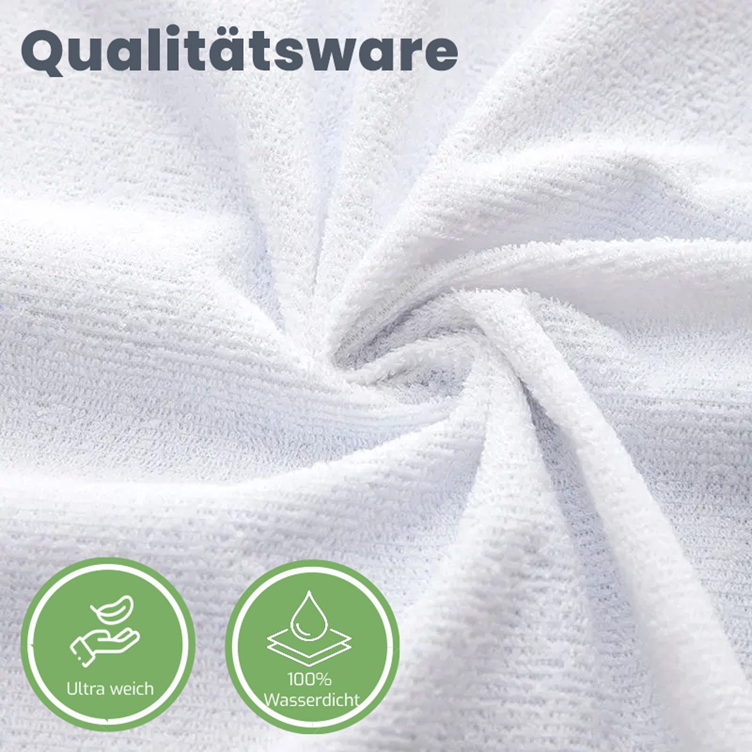 Matratzenschoner Matratzenauflage -Matratzenschutz - Matratzenschutzbezug livessa, 100% wasserdicht,Milbenresistent, Atmungsaktiv,Fleckenschutz