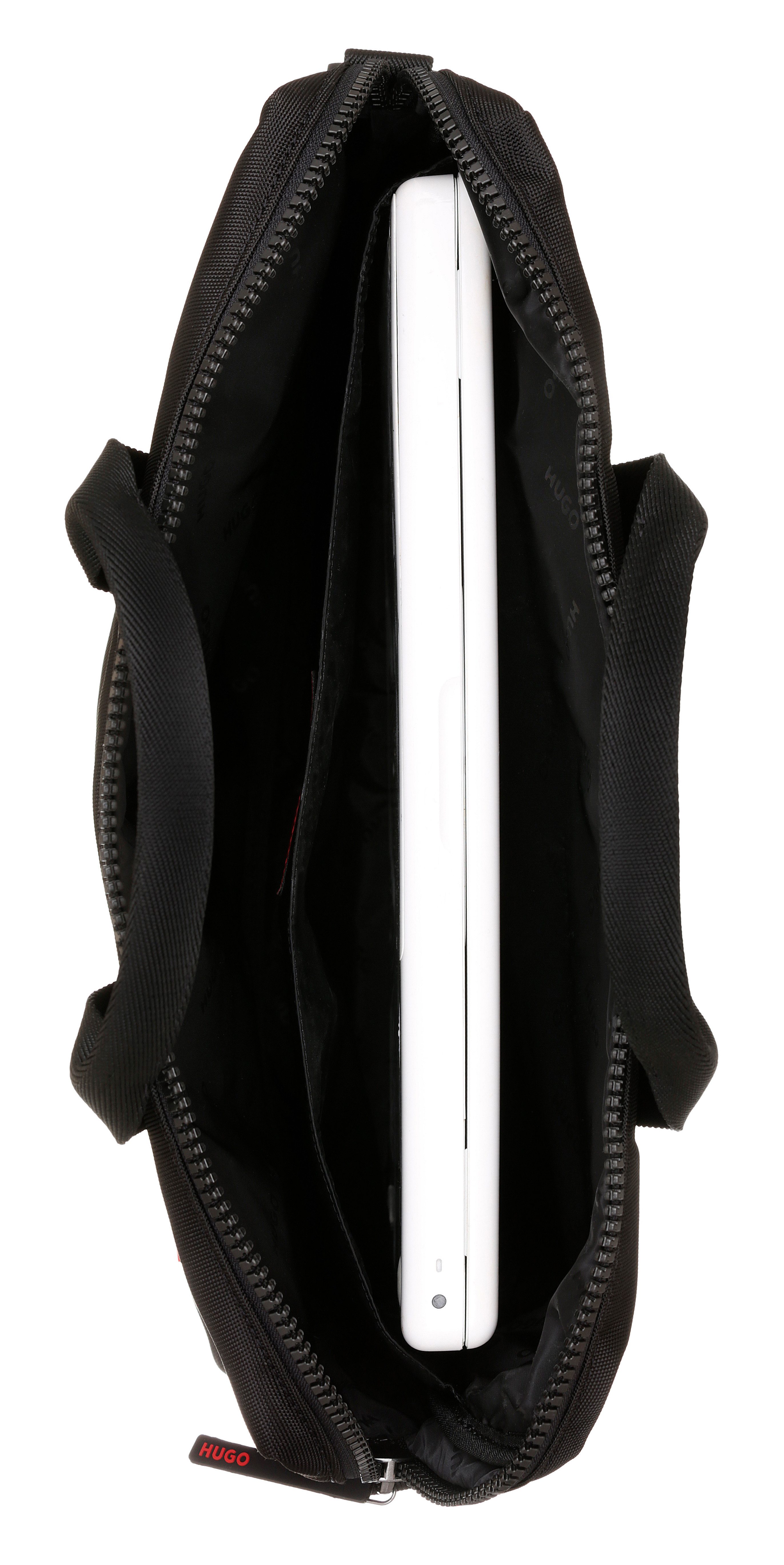 HUGO Aktentasche Ethon 3.0, Document Case, Businesstasche, Laptoptasche, Umhängetasche mit Label