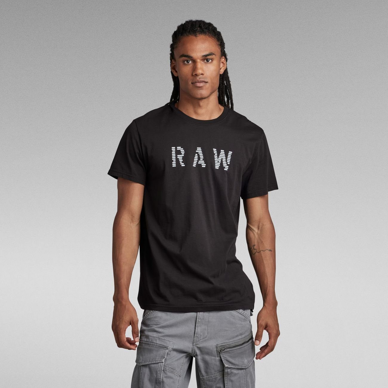 G-Star RAW T-Shirt Black R (1-tlg) RAW T DK