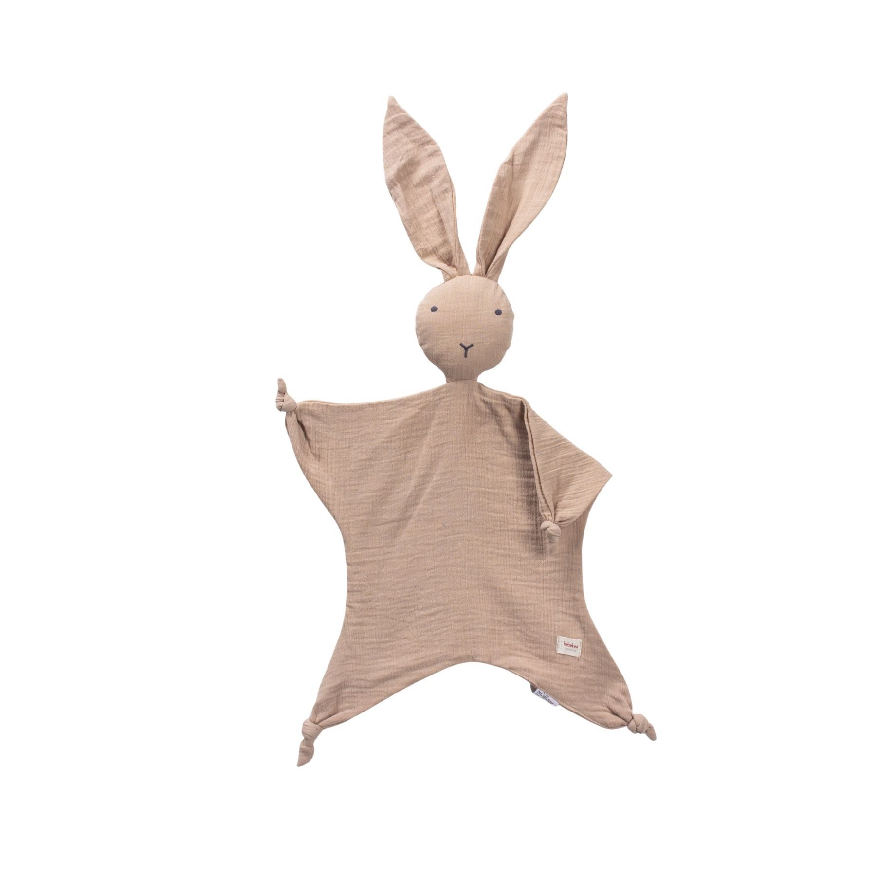 Bebekevi Schmusetuch Schmusetuch Hase aus Musselin, 2-lagig, Kuschel- & Schlafbegleiter