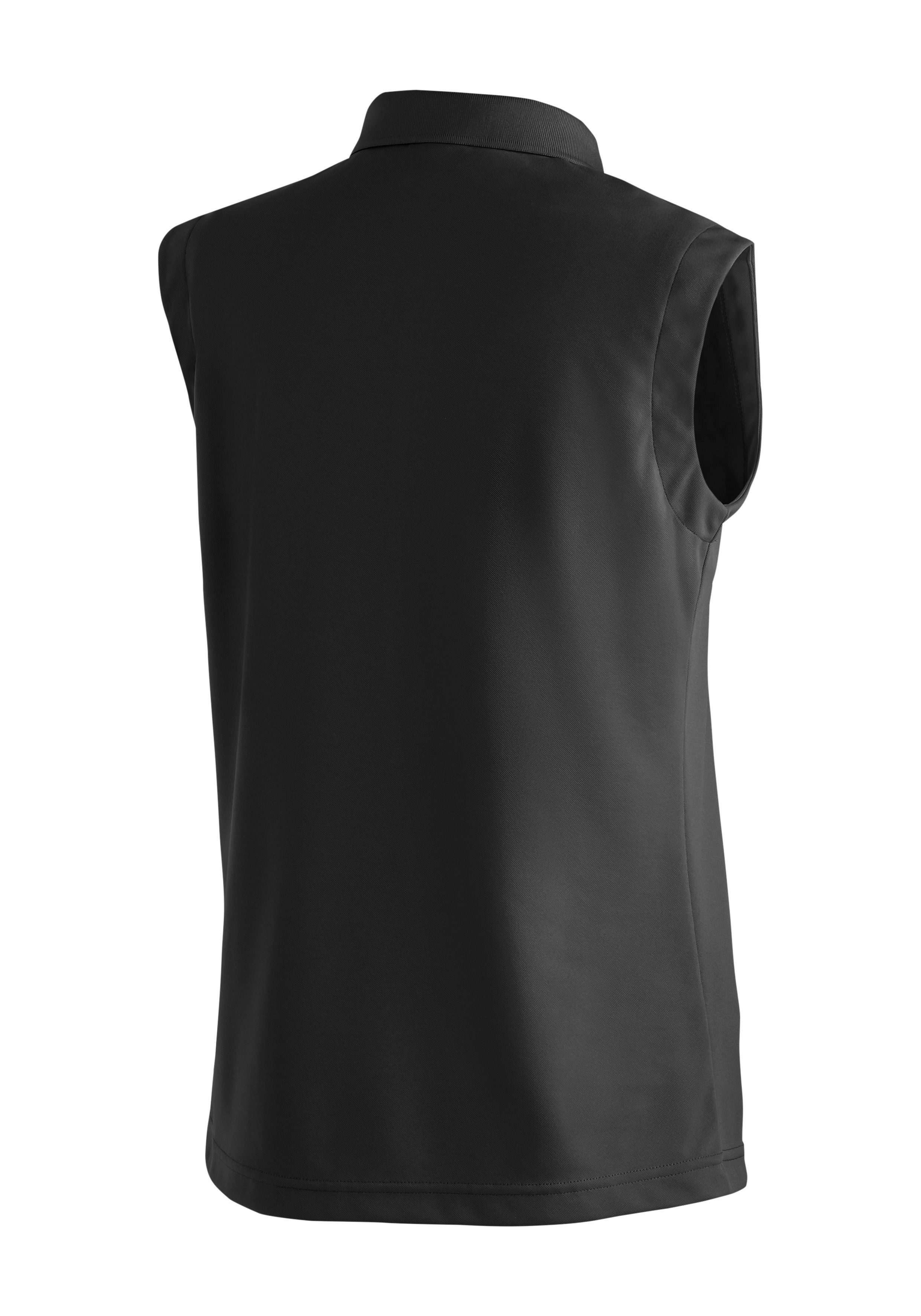 Maier Sports Poloshirt Ulrike sleeveless Damen Polo, leichtes Shirt, ärmelloses Funktionsshirt, Regular Fit