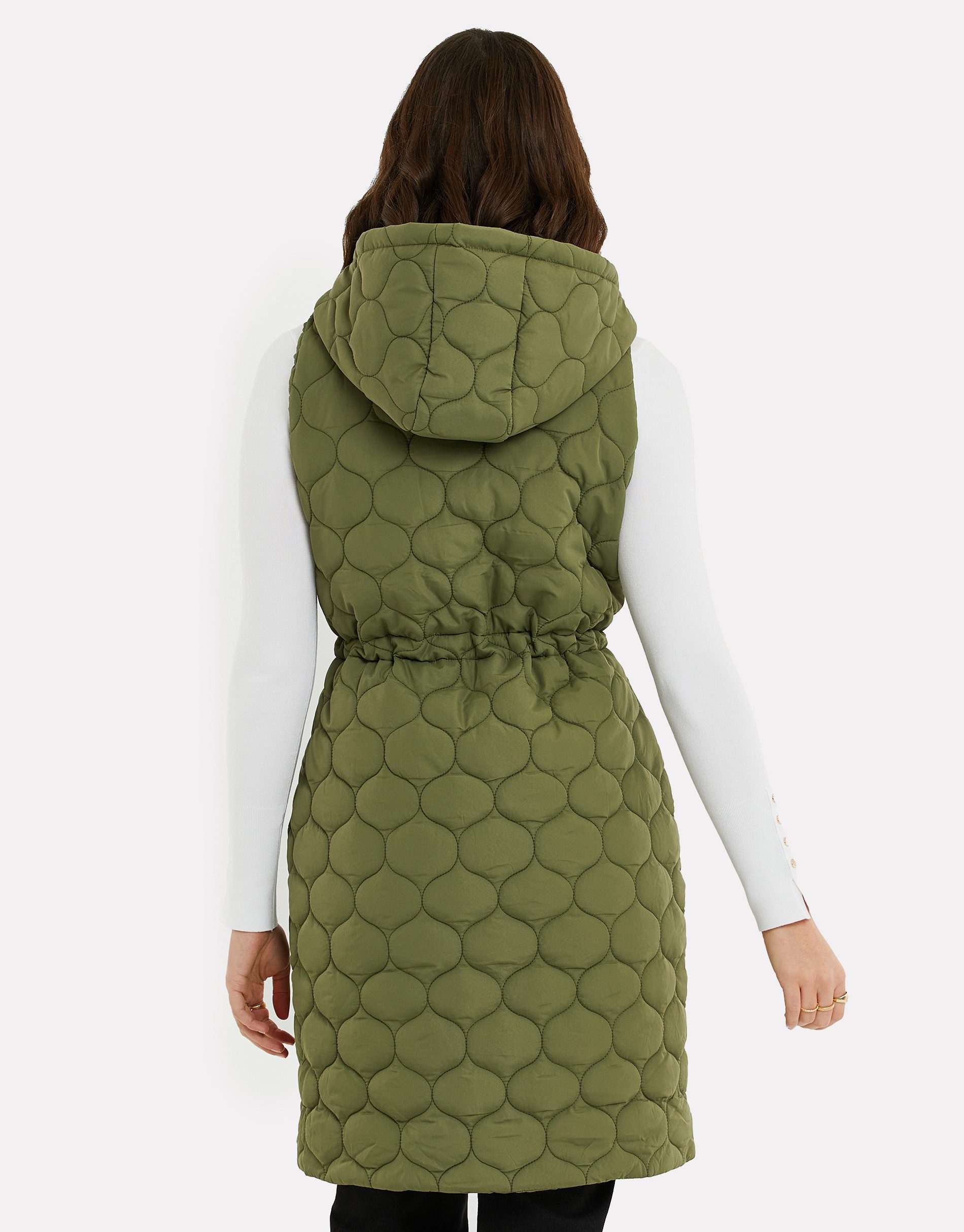 Threadbare Softshellweste (1-tlg) mit langem Schnitt und Kapuze