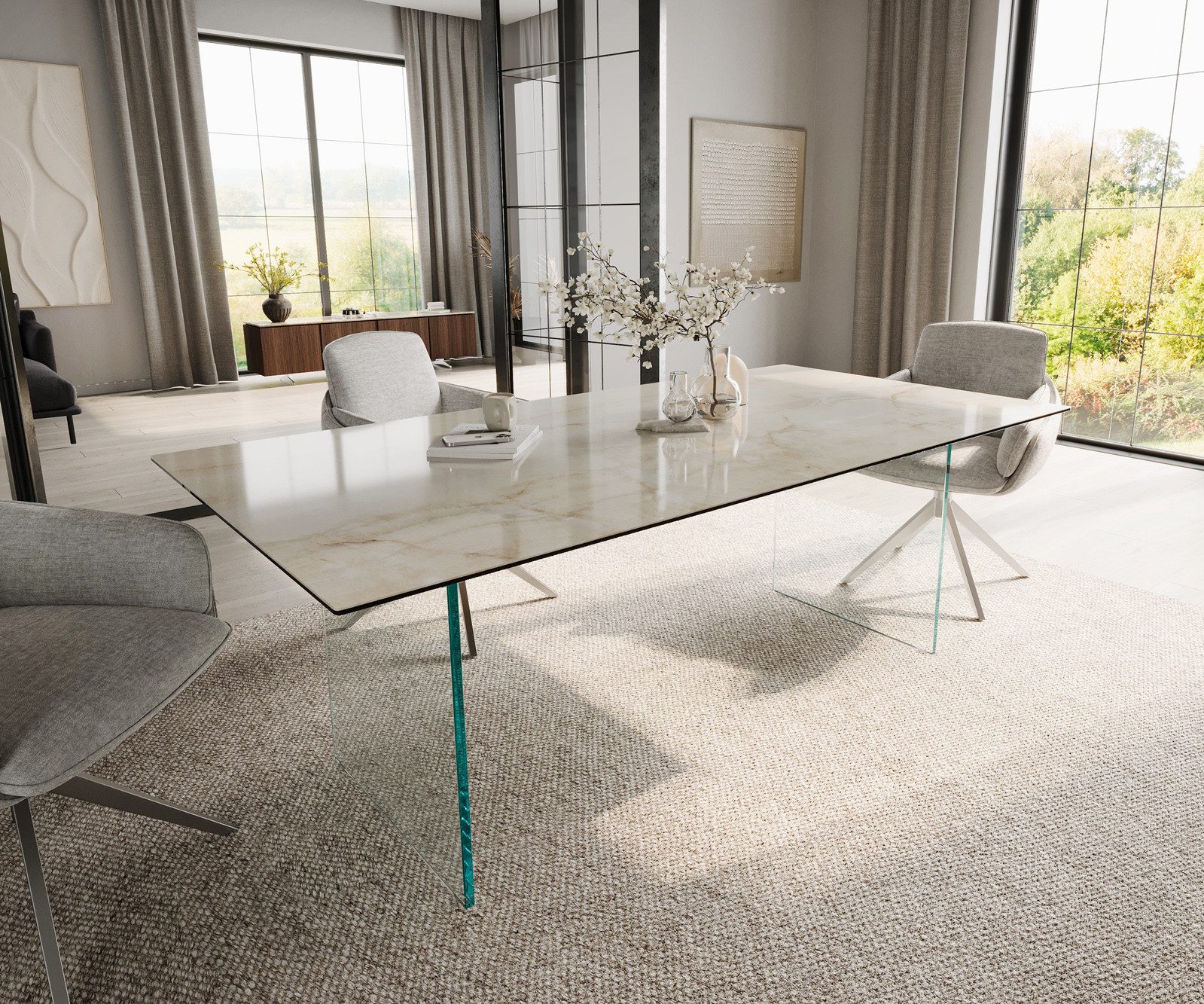 DELIFE Esstisch Edge, Keramik Laminam® Onice günstig online kaufen