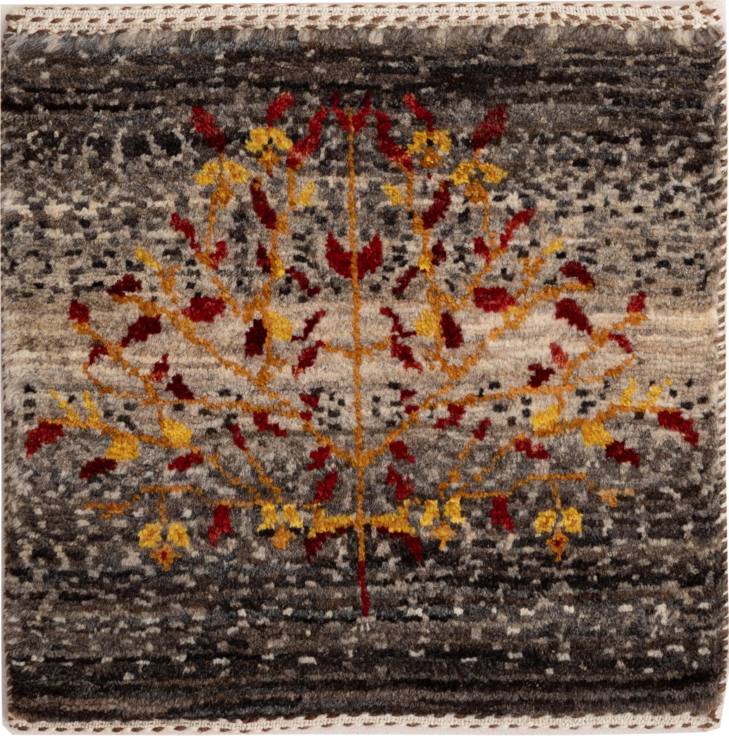 Nain Trading Orientteppich Perser Gabbeh Loribaft Atelier 41x41 Handgeknüpfter Moderner, quadratisch, Höhe: 12 mm