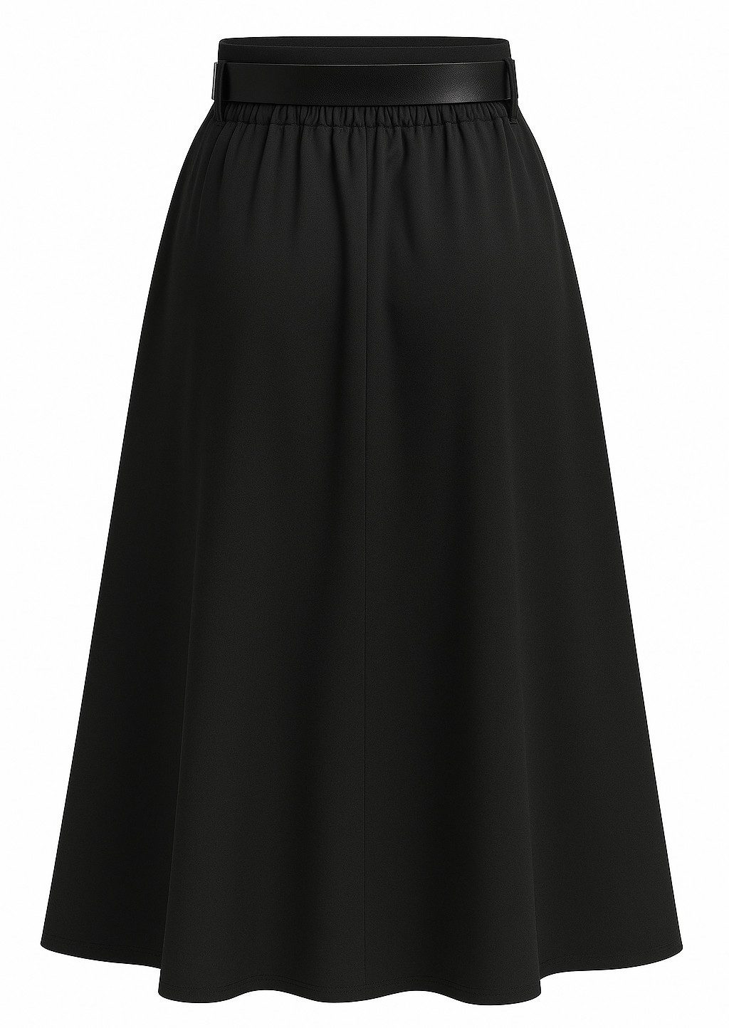 Mississhop A-Linien-Rock A-Linien-Rock Eleganter Faltenrock mit Gürtel – mittellang Gr. 38-40