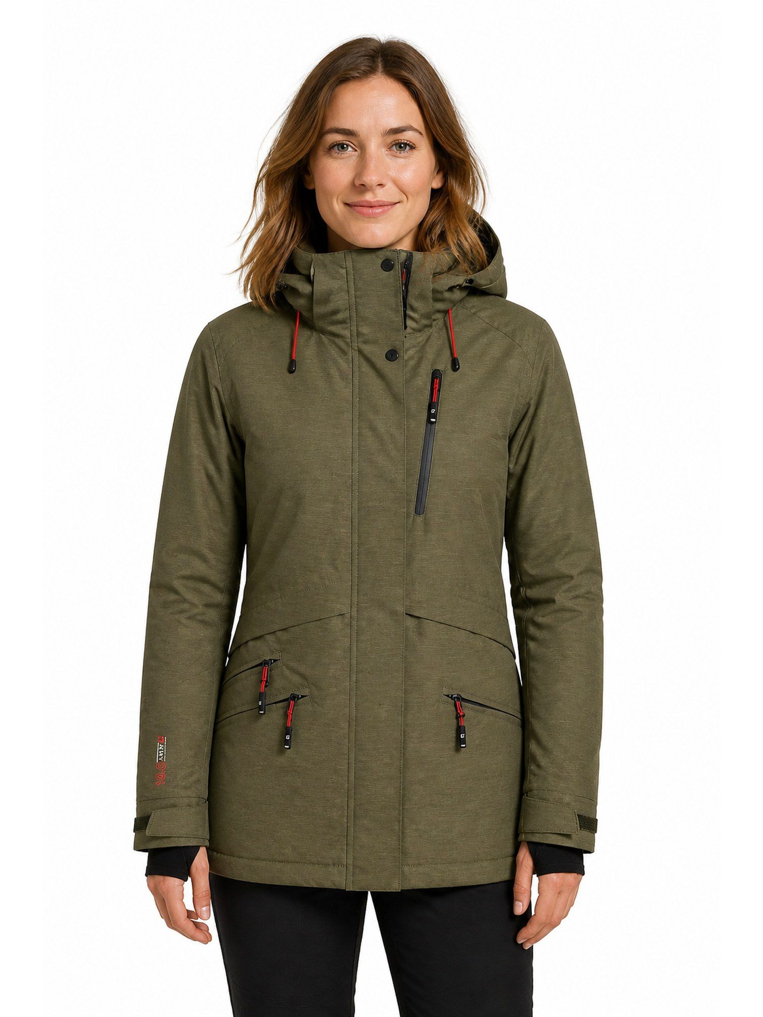 Killtec Skijacke KSW 110 WMN SKI JCKT CS Damen Winterjacke, Funktionsjacke viele praktische Taschen