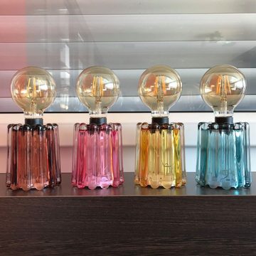 Mila Tischleuchte Mila LED Tisch-Lampe Retro-Sol gelb, batteriebetrieben, LED wechselbar, warmweiss