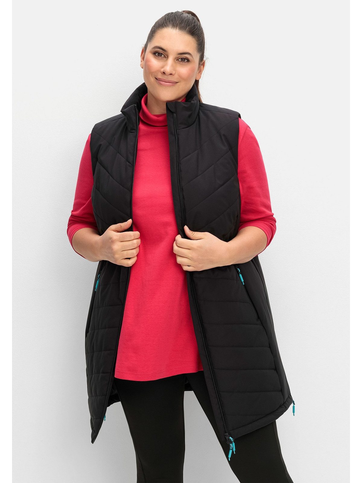 Sheego Longweste Große Größen atmungsaktiv, wasser- und winddicht