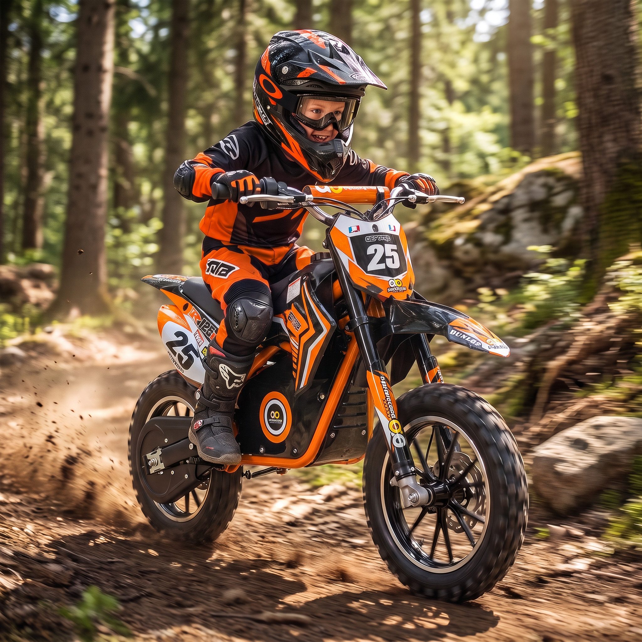 Actionbikes Motors Elektro-Kindermotorrad Crossbike Gepard 500W Minicross elektro, Dirt Bike, Elektromotorrad für Kinder