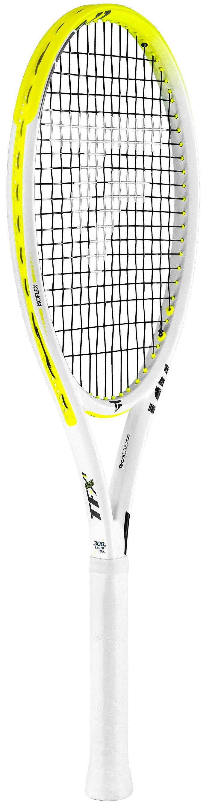 Tecnifibre Tennisschläger TF-X1 300 V2 100in/300g/Turnier 2024 weiss/gelb - unbesaitet