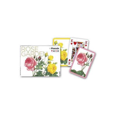 Piatnik Spiel, Familienspiel 2383 - Spielkarten: Rose Garden - 2x 55 Blatt, Strategiespiel