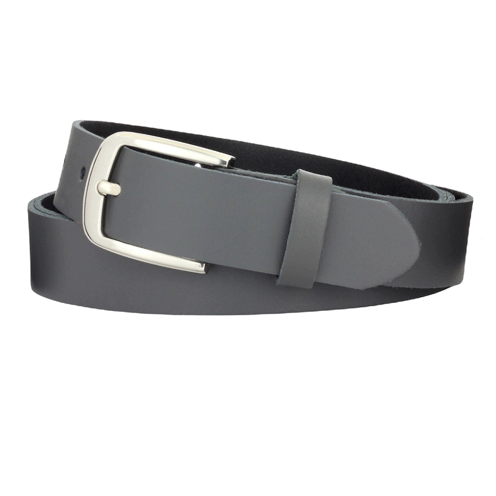 Manza Ledergürtel Gürtel Ledergürtel 3cm breit Echt Leder Jeansgürtel Unisex Kürzbar