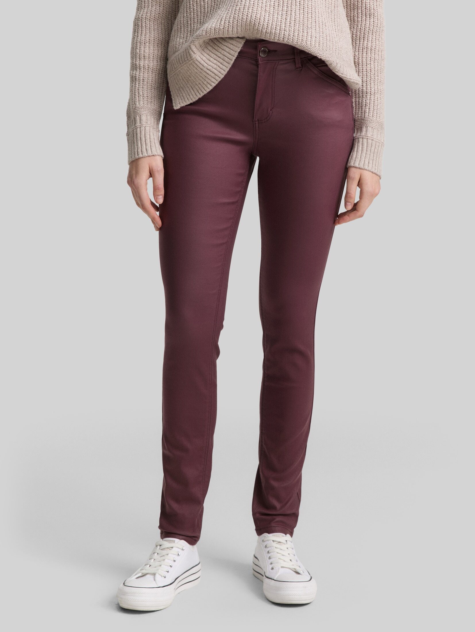 TOM TAILOR Skinny-fit-Jeans Jeanshosen Coated TTLUCIE SKINNY Jeans