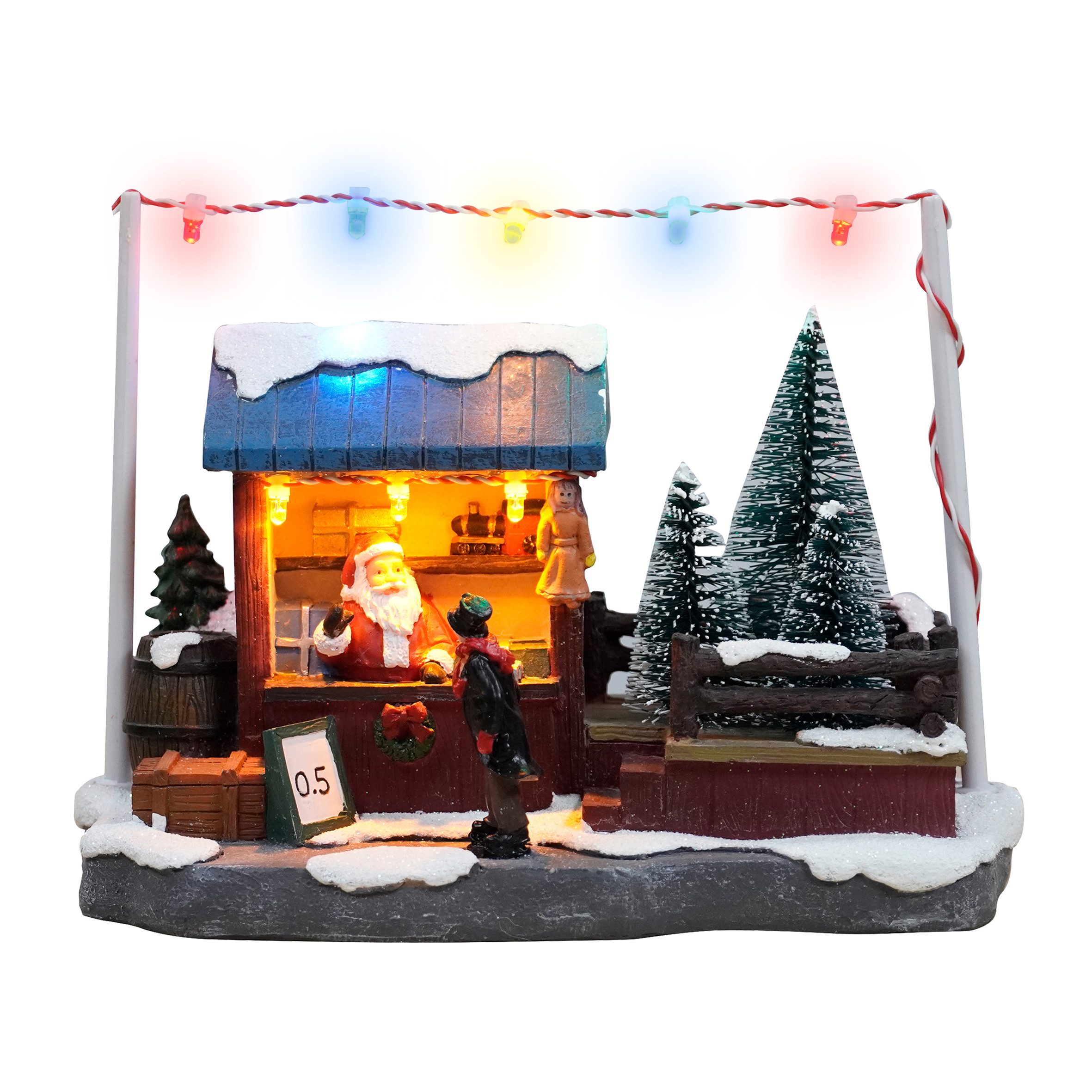 Weihnachtsszene LED Verkaufsstand mit Weihnachtsmann