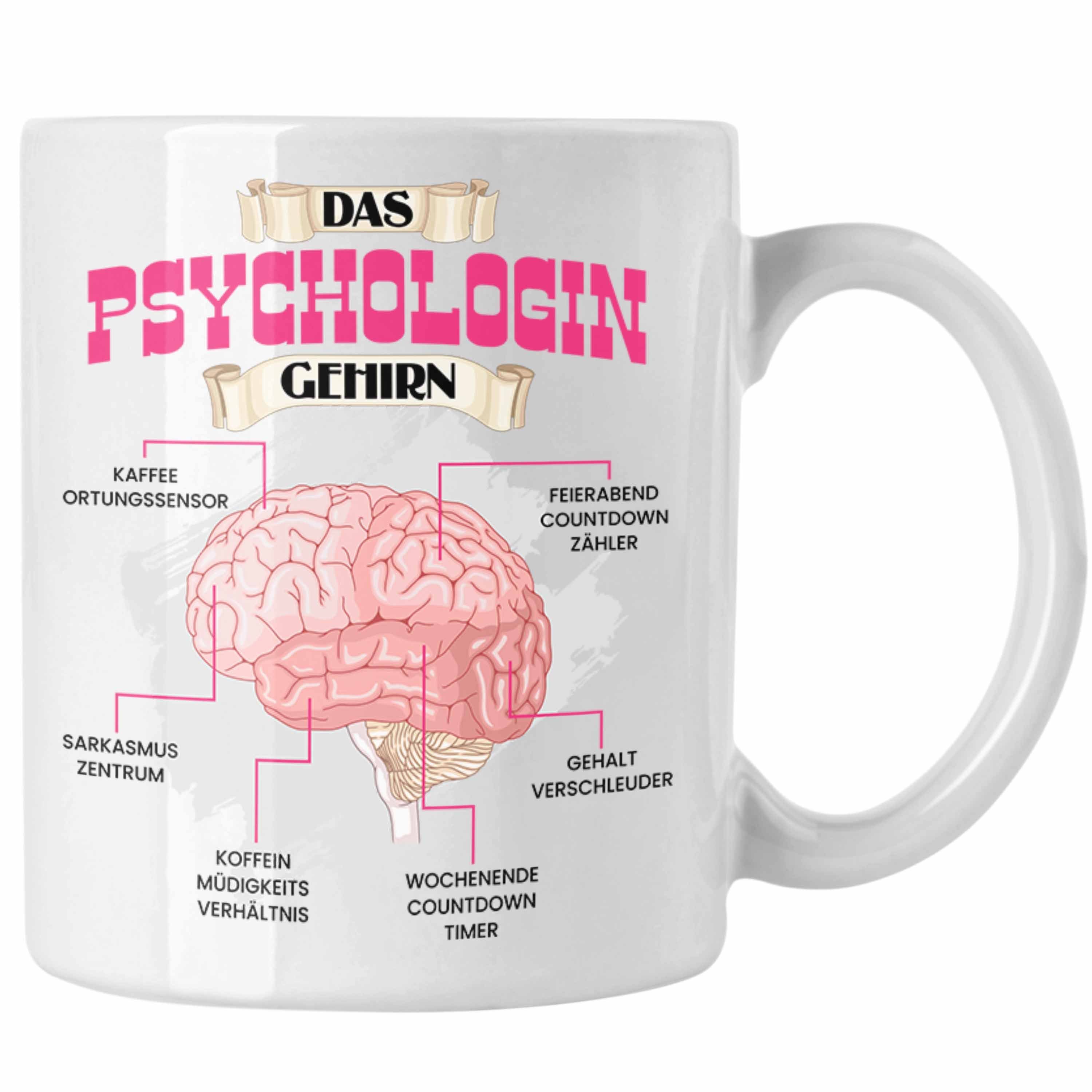 Tasse für Psycholiginnen Psychologin Lustiges Geschenk Sp Weiss - Tasse Trendation Trendation