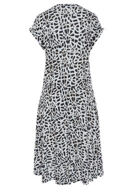 LASCANA Jerseykleid mit Animalprint, kurzärmliges Sommerkleid, casual-chic