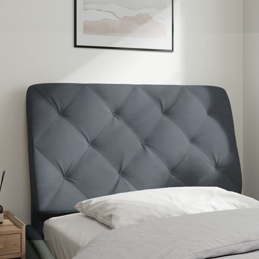 vidaXL Kopfteil Kopfteil-Kissen Dunkelgrau 90 cm günstig online kaufen