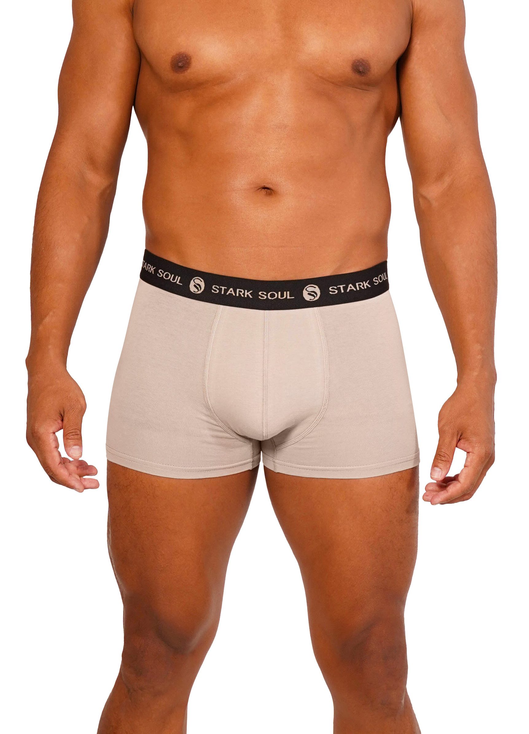 Stark Soul® Boxershorts Herren Boxershorts, Hipster im 6er Pack, Baumwoll-Unterhosen 6er-Pack
