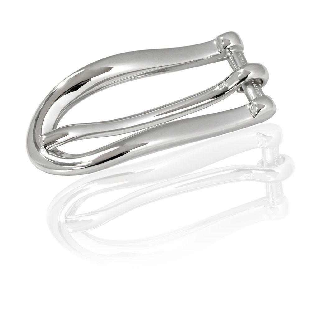 Gürtelschnalle 10mm Metall Silber - Buckle Slider - 319207500020