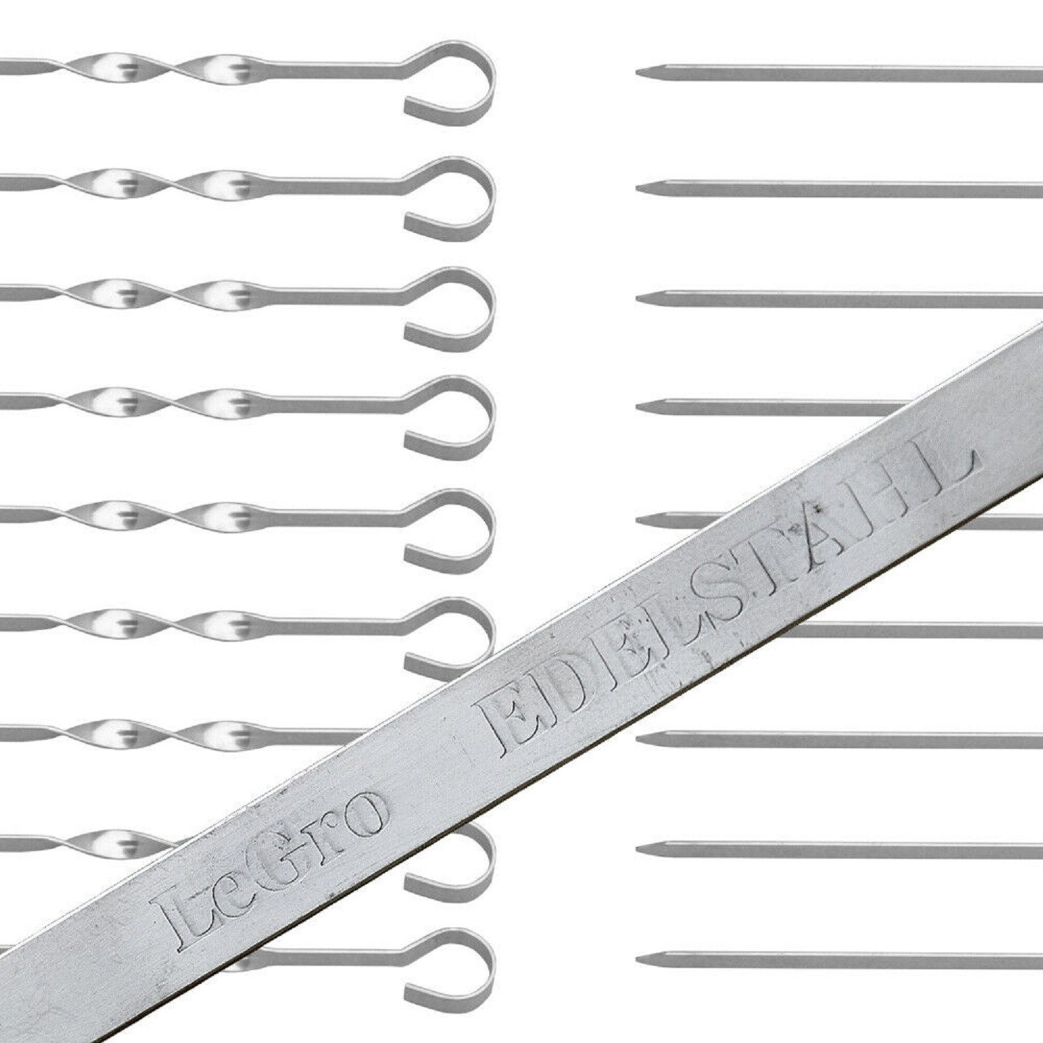 Olymp Handels GmbH Schaschlikspieße Schaschlik Spieße 50er Pack Schampura 60cm Edelstahl 1.5 mm Mangal