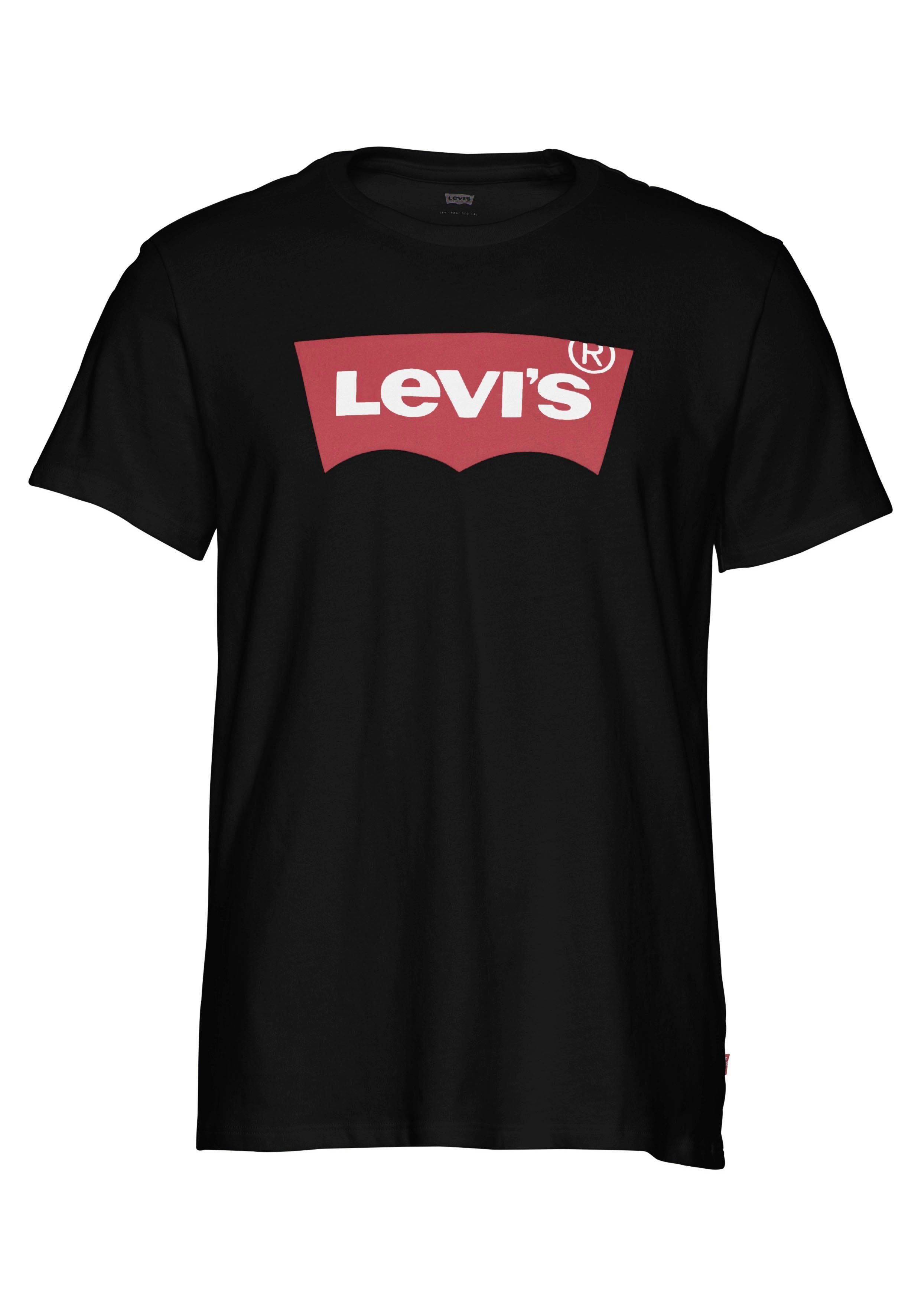 mit schwarz Levi's® T-Shirt Logo Logo-Front-Print Batwing Tee