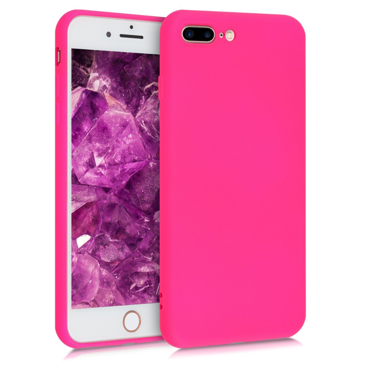 kwmobile Handyhülle Slim Case für Apple iPhone 7 Plus / 8 Plus, Hülle Silikon Handy - Handyhülle gummiert