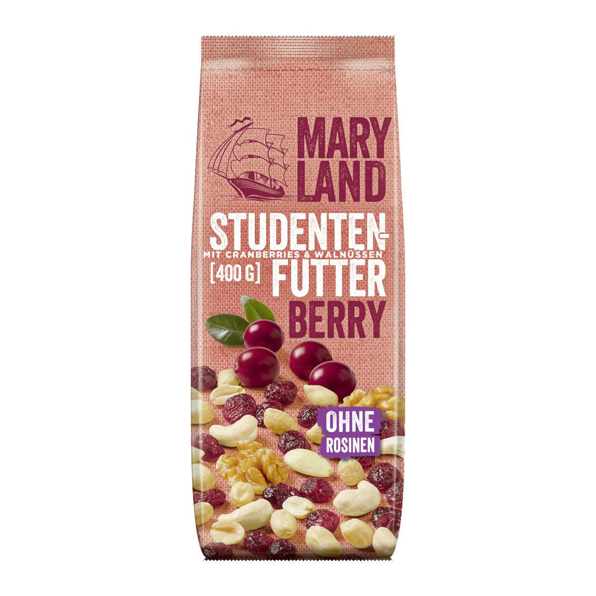 Maryland Nüsse, Maryland Studentenfutter Berry mit gezuckerten Cranberries 400g