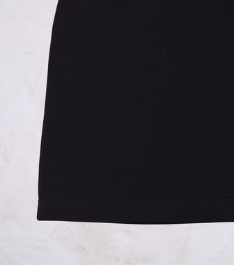 coolismo Sweatrock Mädchen Rock Sweat unifarben mit elastischem Glitzer-Bund Baumwolle, Made in Europa