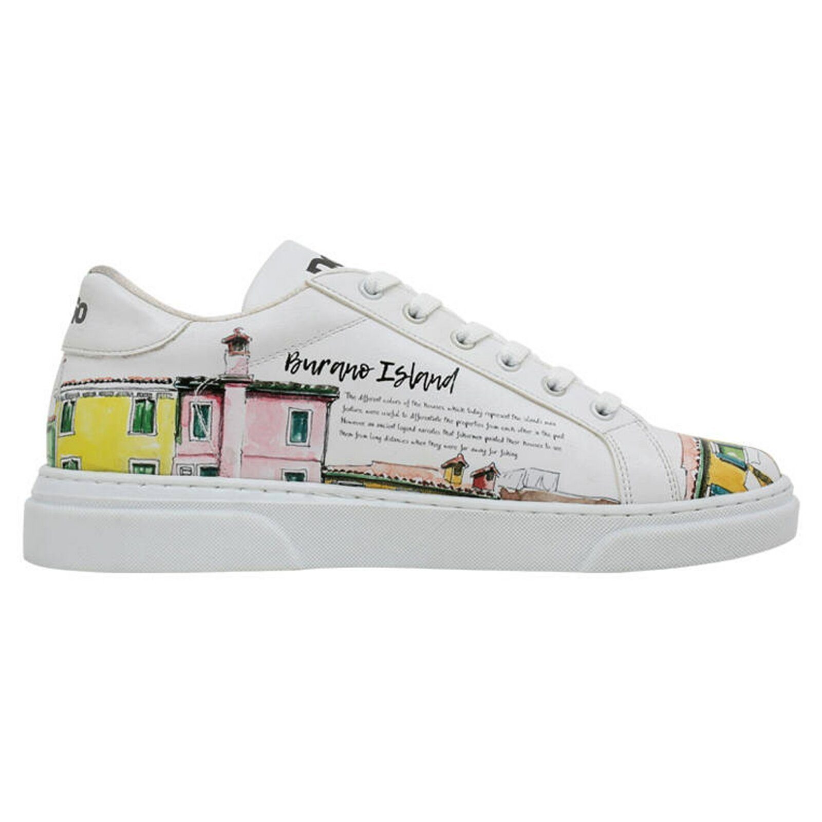 DOGO Ace Low-Top Sneaker Burano Island Damen Sneaker Sneaker Handgefertigt
