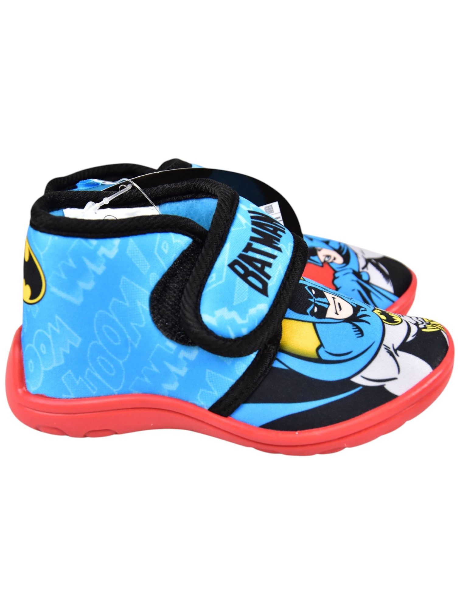 Batman DC Comics Hausschuh Jungen Pantoffel mit Klettverschluss Gr. 22-27