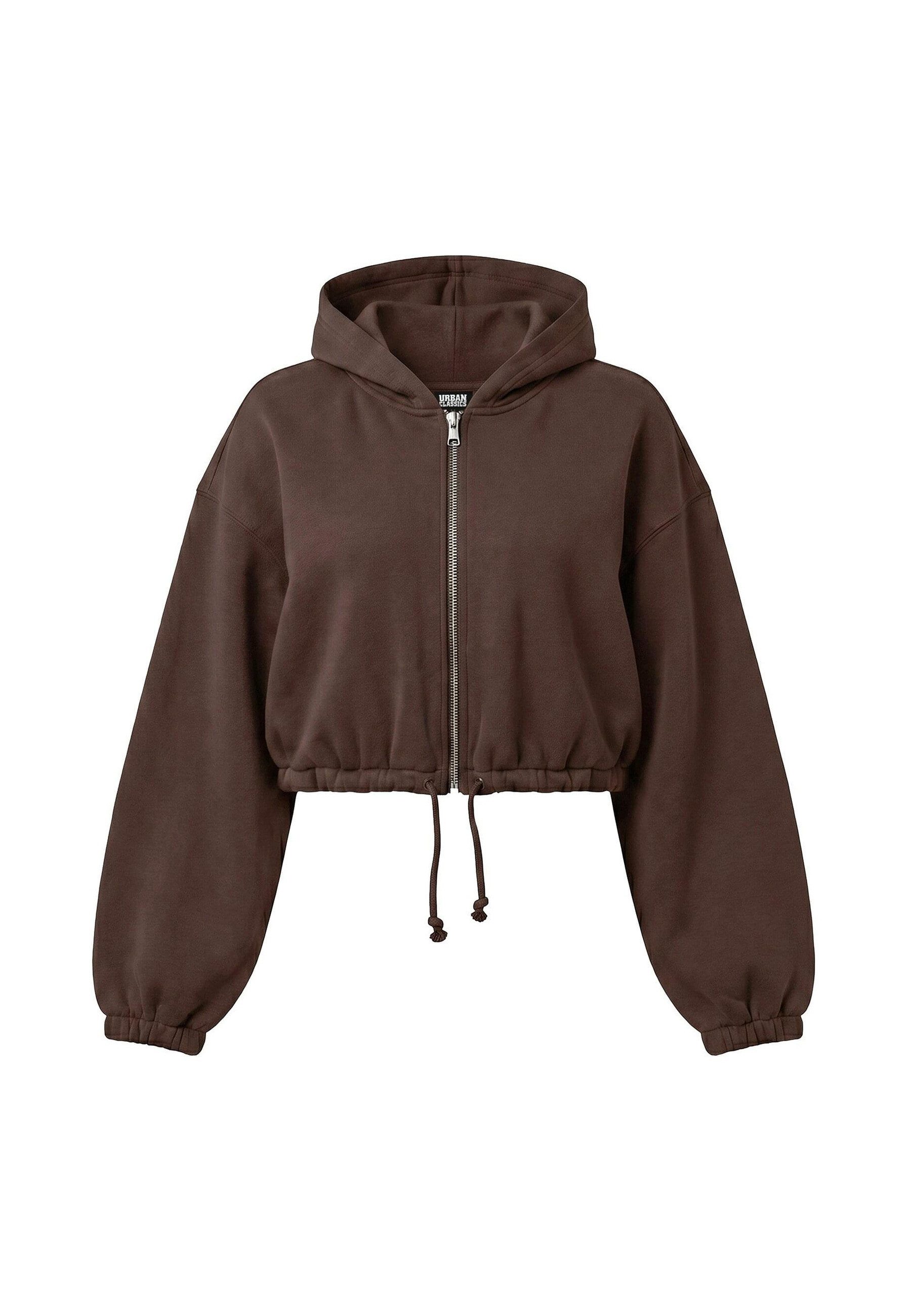 URBAN CLASSICS Anorak Urban Classics Ladies Fluffy Cropped Zip Hoodie (1-St)