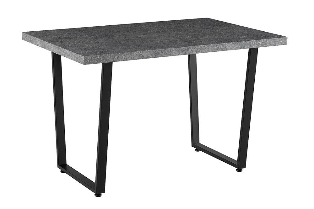 riess-ambiente Esstisch LOFT 160cm grau/schwarz - Holzwerkstoff, Metall, Beton-Design, Kufen (Einzelartikel, 1-St), Modern & Industrial Design für 4 Personen - ideal für Wohnzimmer