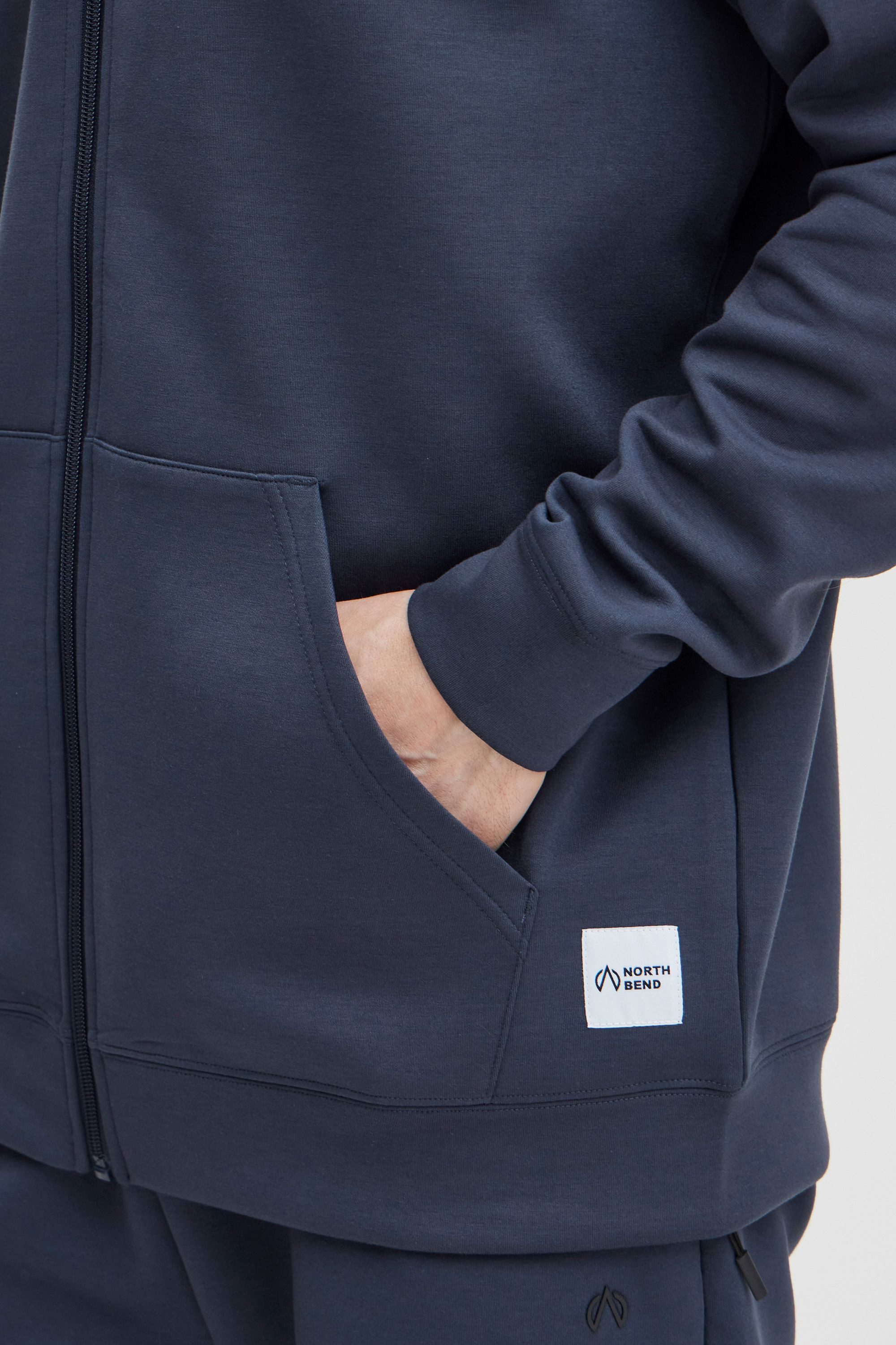 North Bend Sweatjacke NBTaro Sportliche Kapuzenjacke mit Kängurutasche – Bild 5 von 5