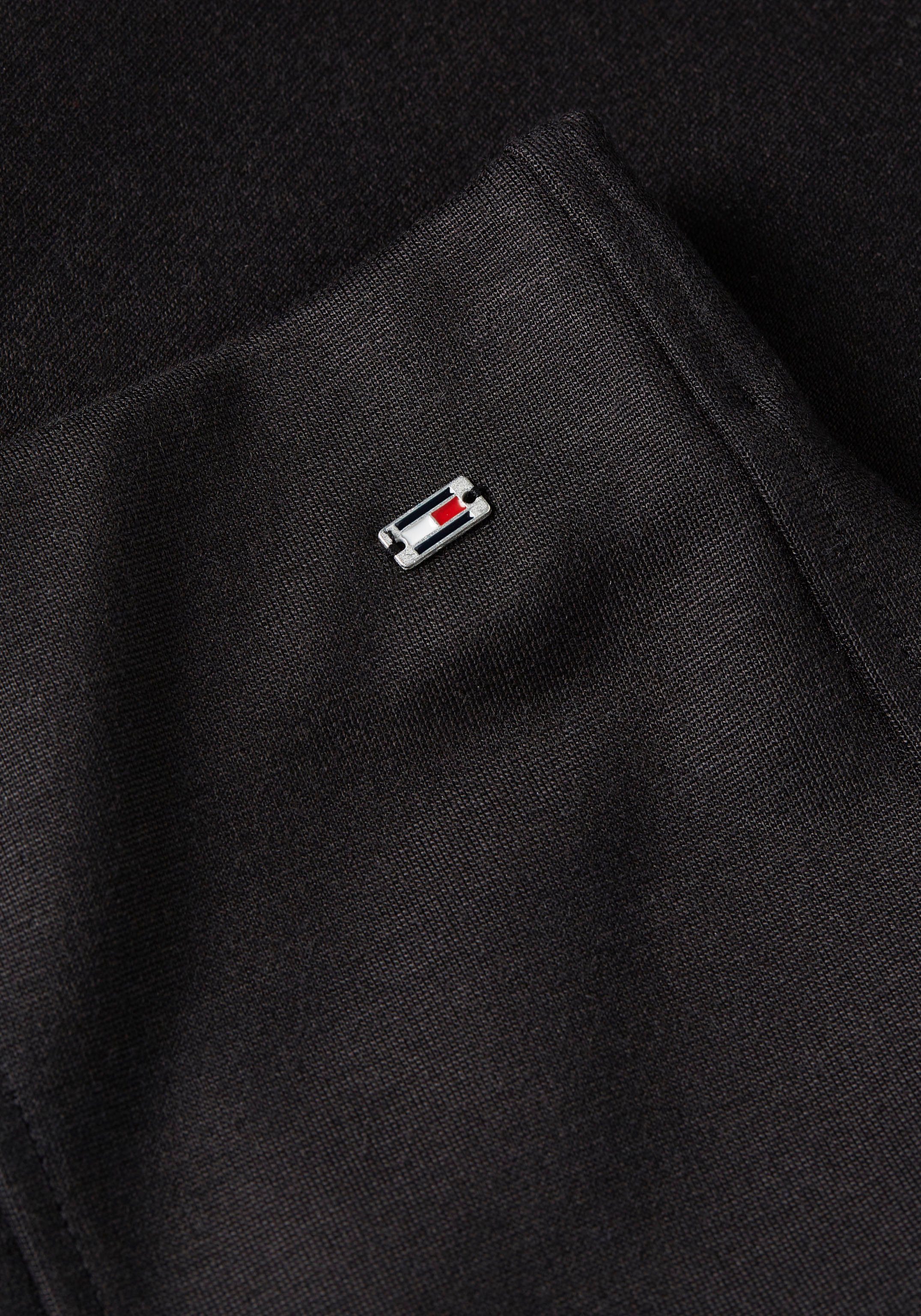 Tommy Hilfiger Strickhose SLIM ELEVATED KNITTED PANT mit Metall-Markenlabel