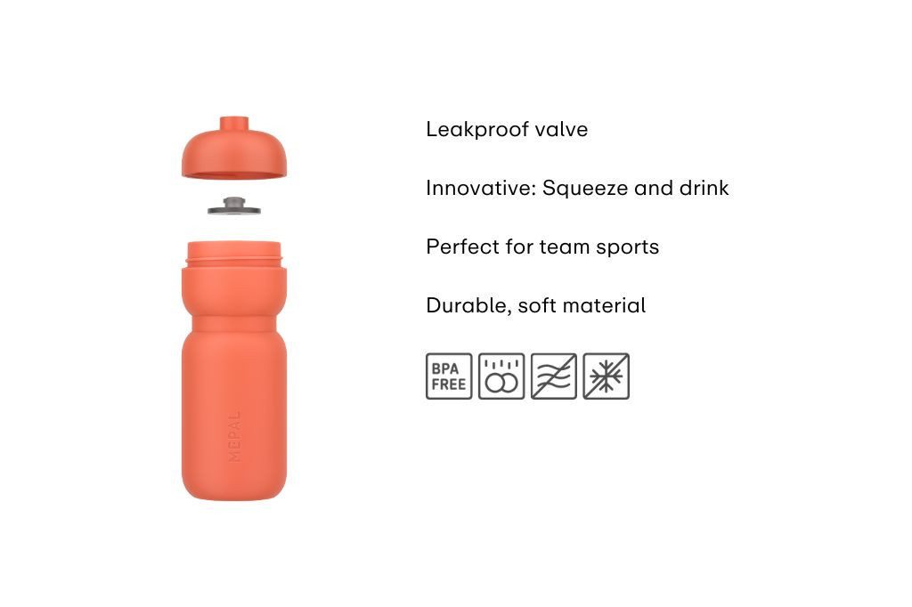 Mepal Trinkflasche Mepal Sport 600 ml Trinkflasche Squeeze - Apple green
