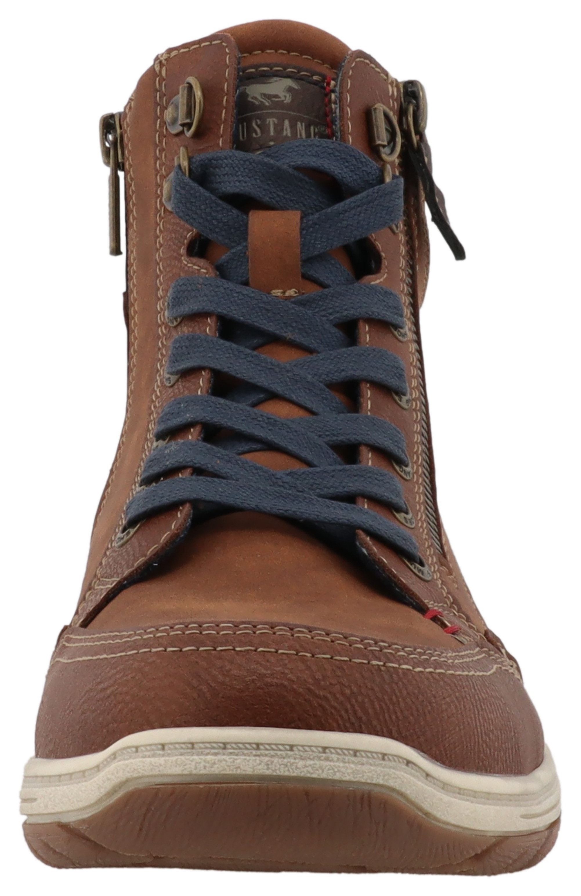 Mustang Shoes Benedetto Schnürboots High Top Sneaker, Schnürboots mit Reißverschluss – Bild 4 von 5
