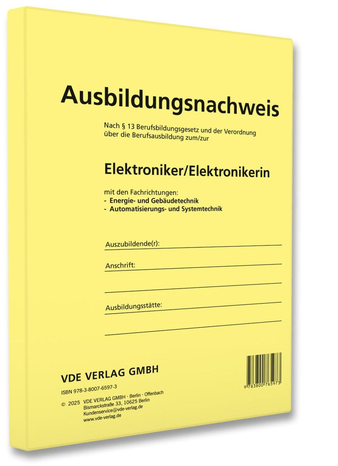 Ausbildungsnachweis Elektroniker/Elektronikerin / diverse