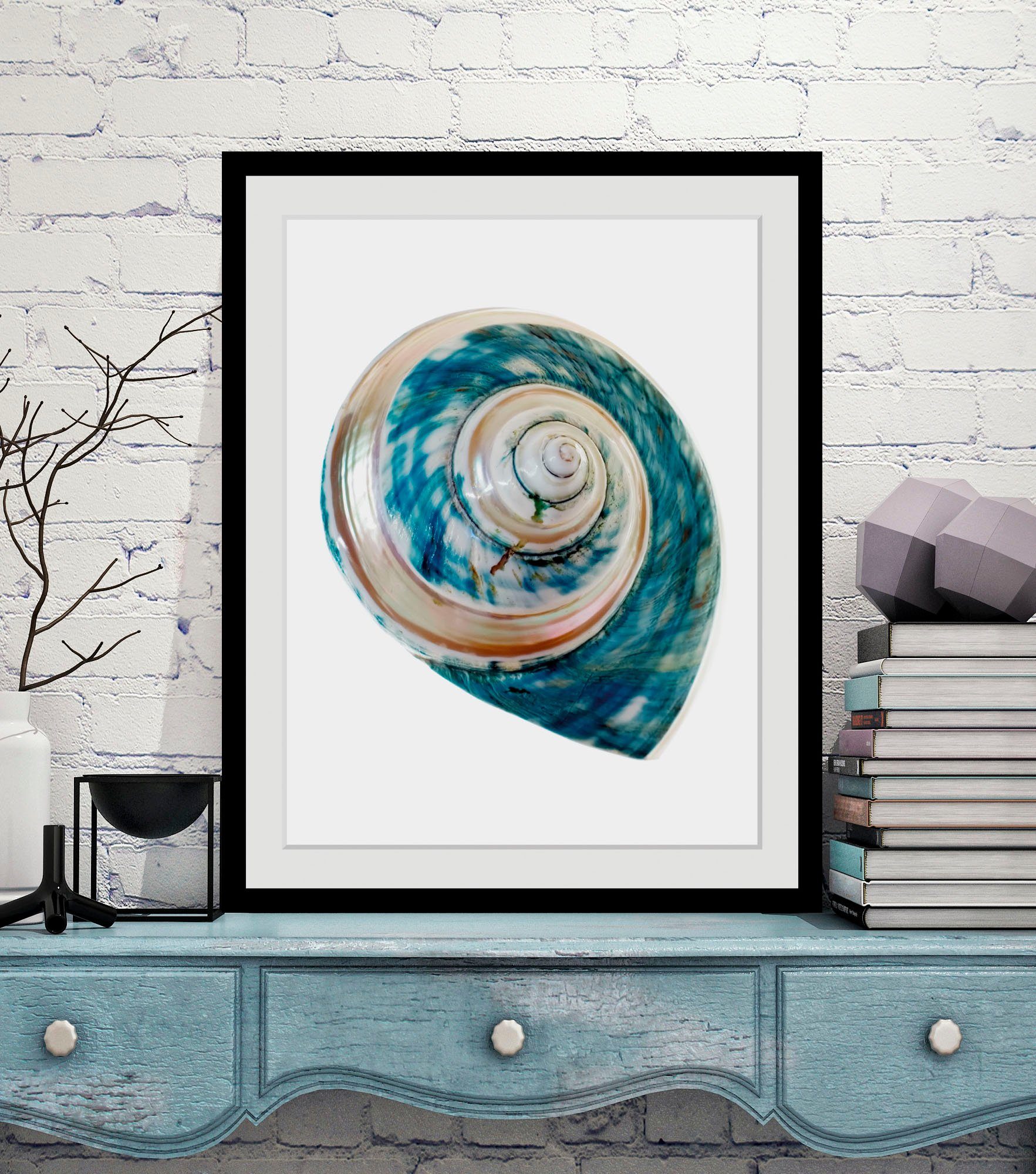 queence Bild Lukas, Kunst, Meer, Wassertiere (1 St), HD Premium Poster-Druck inkl. Holzrahmen