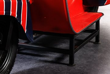 riess-ambiente Bartisch SCOOTER 175cm rot / braun (Einzelartikel, 1-St), Wohnzimmer · Metall · Retro · Massivholz · Upcycling · Motorroller
