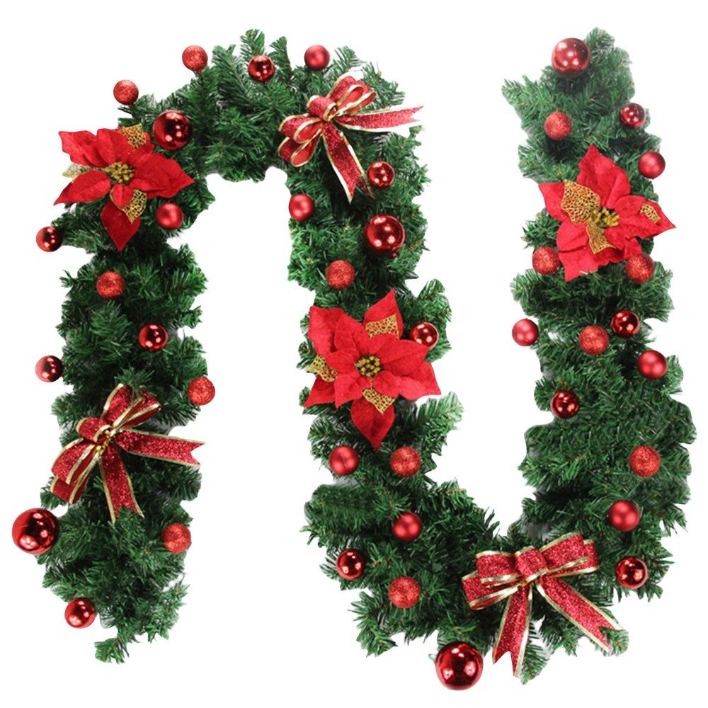 Kunstgirlande Weihnachtsgirlande 2,7m lang mit LED, Coonoor, für Outdoor & günstig online kaufen